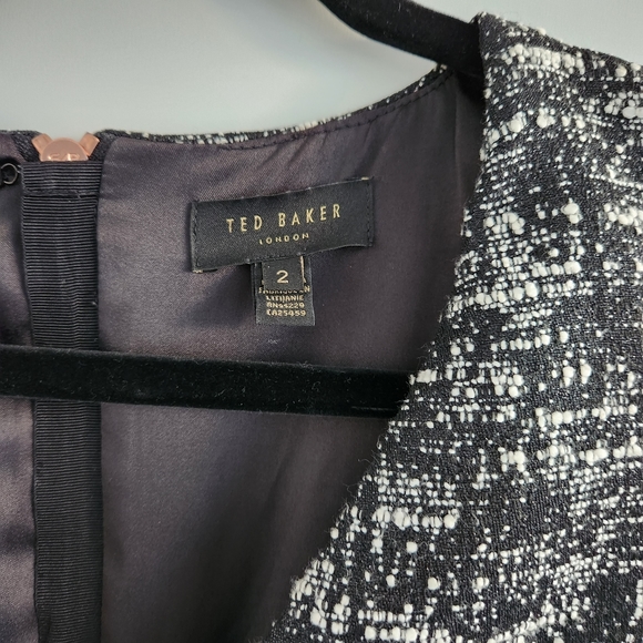 Ted Baker London Lucina V-Neck Tweed Dress - Picture 6 of 7